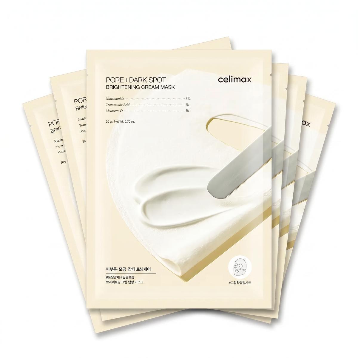 Celimax TXA Pore Blemish Brightening Cream Wrapping Mask (5 Sheets)