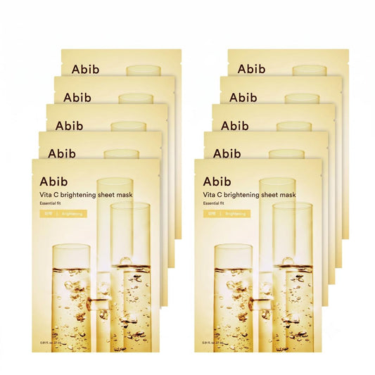 Abib Vita C Brightening Sheet Mask Essential Fit 10 Sheets