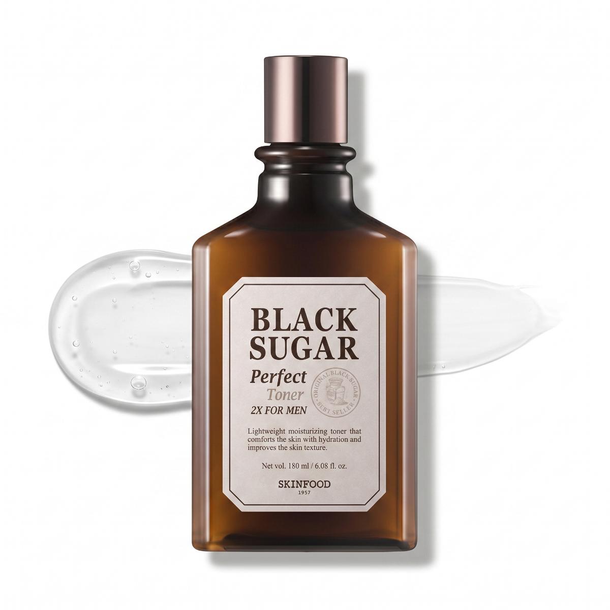 SKINFOOD Black Sugar Perfect Toner 2X for Men 180ml