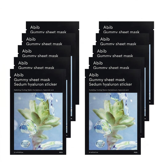 Abib Gummy Sheet Mask Sedum hyaluron sticker 10 Sheets