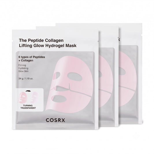 COSRX The Peptide Collagen Lifting Glow Hydrogel Mask 3 Sheets