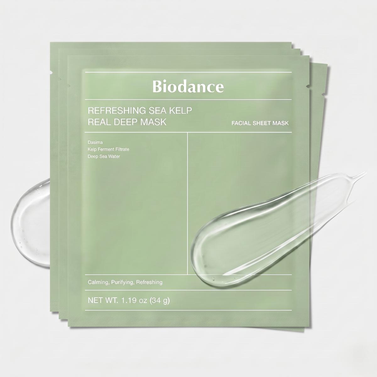 Biodance Refreshing Sea Kelp Real Deep Mask 4 Sheets