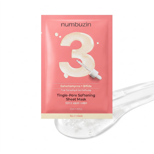 numbuzin No.3 Tingle-Pore Softening Sheet Mask 5 Sheets