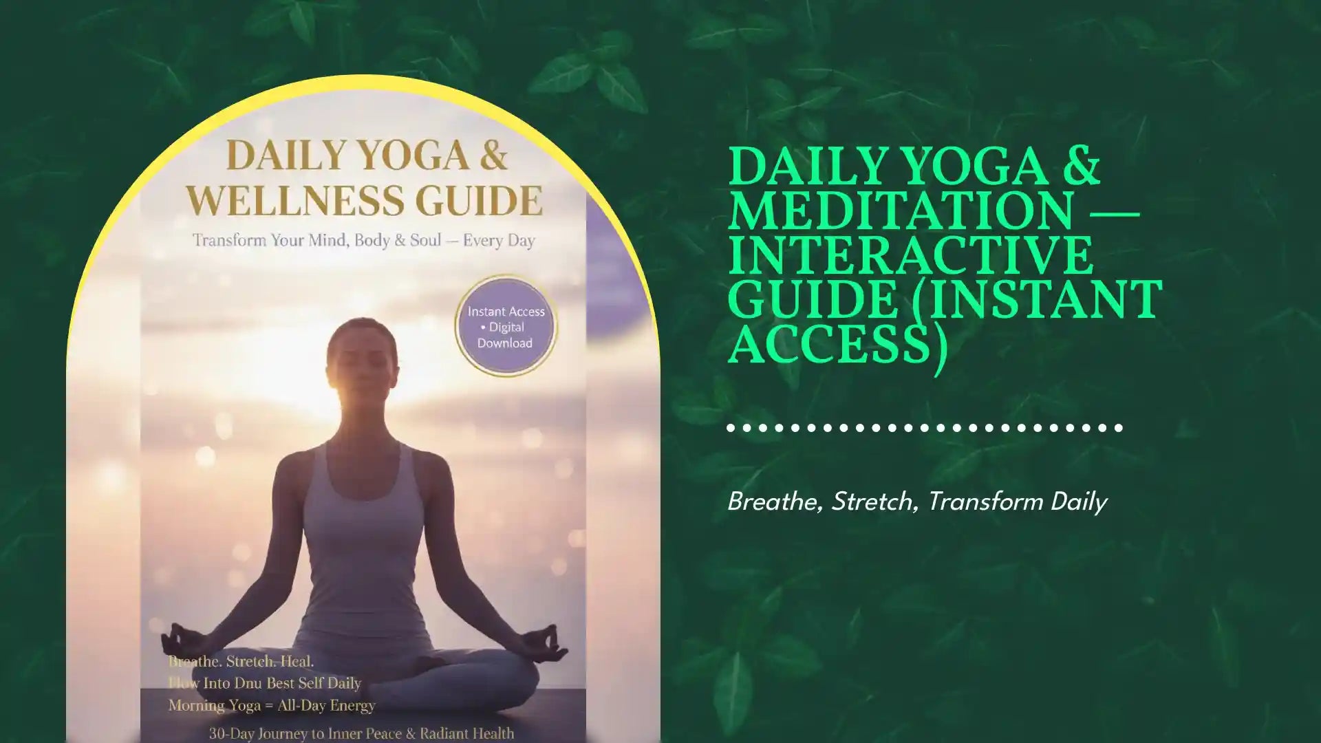 Daily Yoga & Meditation &mdash; Interactive Guide (Instant Access) by@Outfy